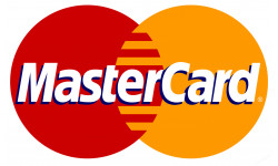 Paiement par carte MasterCard accepté - 15x9.2cm - Sticker/autocollant