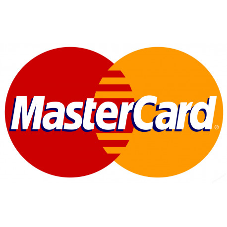 Paiement carte MasterCard accepté - 15x9.2cm - Sticker/autocollant