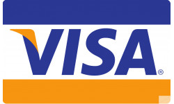 Paiement carte Visa accepté - 15x9.2cm - Sticker/autocollant