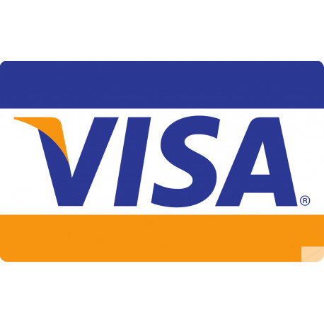 Paiement carte Visa accepté - 15x9.2cm - Sticker/autocollant