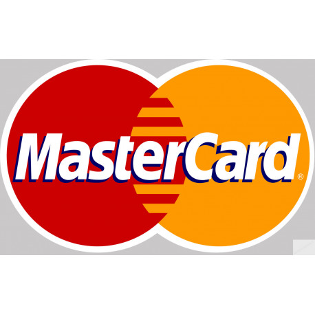 Paiement par carte MasterCard 2 accepté - 10x6cm - Sticker/autocollant