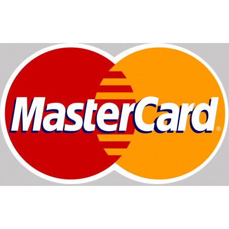 Paiement par carte MasterCard 2 accepté - 10x6cm - Sticker/autocollant