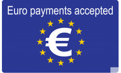 Euro payments accepted