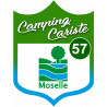 Camping car Moselle 57 - 10x7.5cm - Sticker/autocollant