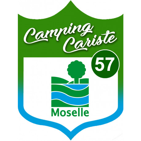 Camping car Moselle 57 - 20x15cm - Sticker/autocollant