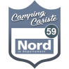 campingcariste nord 59 - 10x7.5cm - Sticker/autocollant