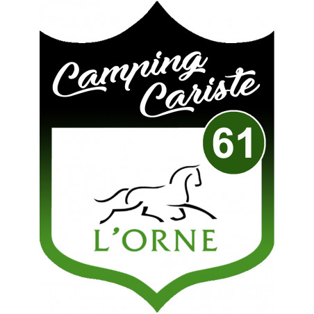 campingcariste l'Orne 61 - 10x7.5cm - Sticker/autocollant