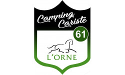 Campingcariste l'Orne 61 - 20x15cm - Sticker/autocollant