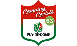 campingcariste Puy de Dôme 63 - 10x7.5cm - Sticker/autocollant