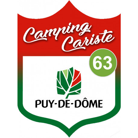 campingcariste Puy de Dôme 63 - 10x7.5cm - Sticker/autocollant