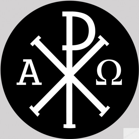 Chrisme - 10cm - Sticker/autocollant