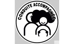 Sticker Autocollants Conduite Accompagnee Coupe Ado 15cm