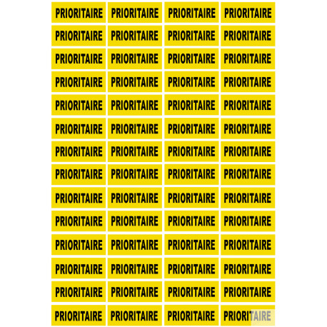 PRIORITAIRE - 56fois 4.8x2cm - Sticker/autocollant