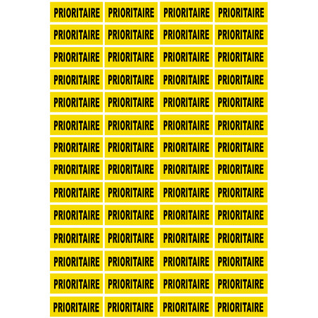 PRIORITAIRE - 56fois 4.8x2cm - Sticker/autocollant