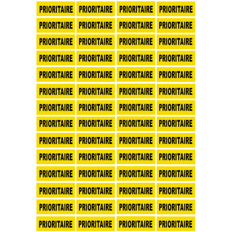 PRIORITAIRE - 56fois 4.8x2cm - Sticker/autocollant