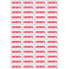 CONFIDENTIEL - 56fois 4.8x2cm - Sticker/autocollant
