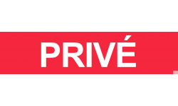 Privé rouge - 15x3.5cm - Sticker/autocollant