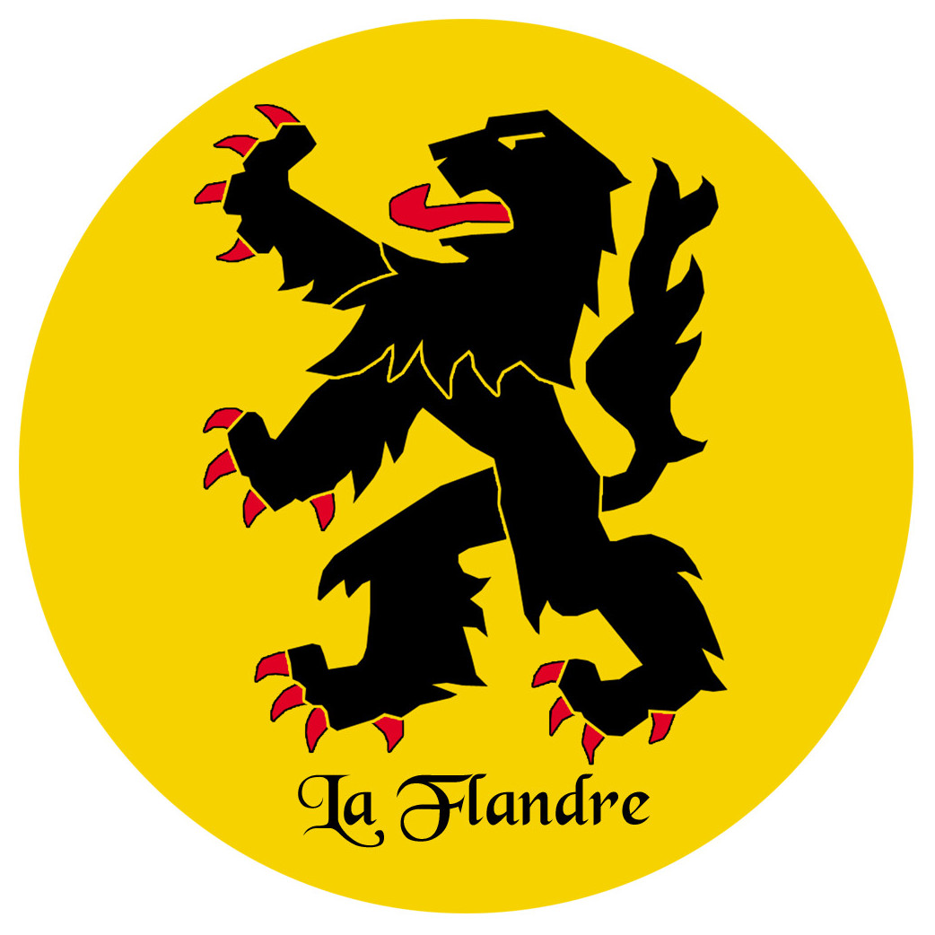 La Flandre du Nord - 5cm - Sticker/autocollant