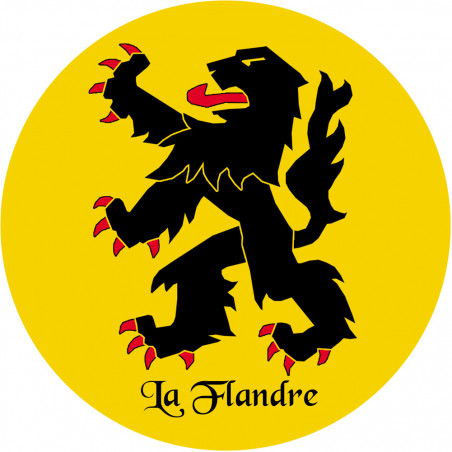 La Flandre du Pas de Calais - 10cm - Sticker/autocollant