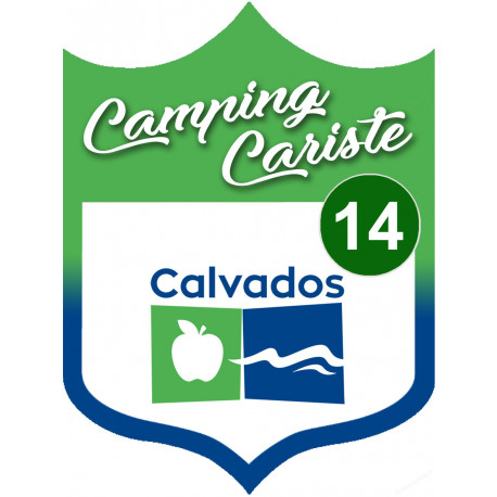 Campingcariste Calvados 14 - 20x15cm - Sticker/autocollant