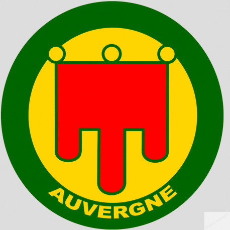 Auvergne - 15cm - Sticker/autocollant