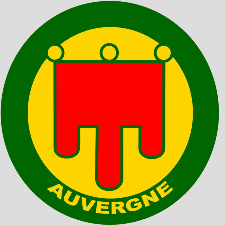 Auvergne - 15cm - Sticker/autocollant