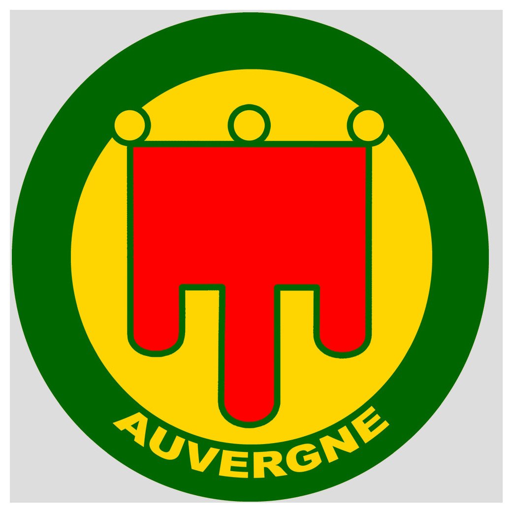 Auvergne - 5cm - Sticker/autocollant