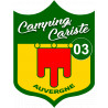 campingcariste 03 Auvergne - 15x11.2cm - Sticker/autocollant