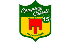 campingcariste 15 Auvergne - 20x15cm - Sticker/autocollant