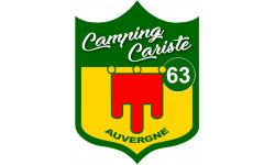 campingcariste 63 Auvergne - 10x7.2cm - Sticker/autocollant