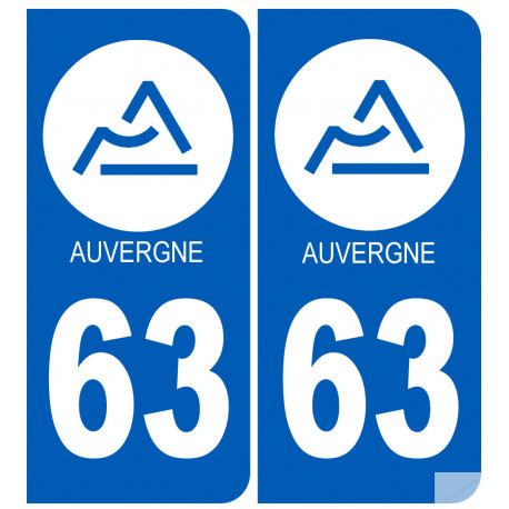 immatriculation 03 Auvergne du Puy de Dôme - Sticker/autocollant