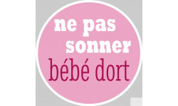 bébé dort fille ne pas sonner -15cm - Sticker/autocollant