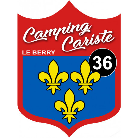 Camping cariste bu Berry 36 Indre - 20x15cm - Sticker/autocollant