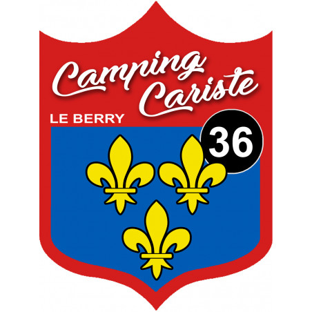 Campingcariste du Berry 36 Indre - 20x15cm - Sticker/autocollant