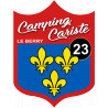 Camping cariste bu Berry 23 Creuse - 20x15cm - Sticker/autocollant
