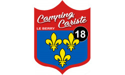 Camping cariste bu Berry 18 le Cher - 10x75cm - Sticker/autocollant