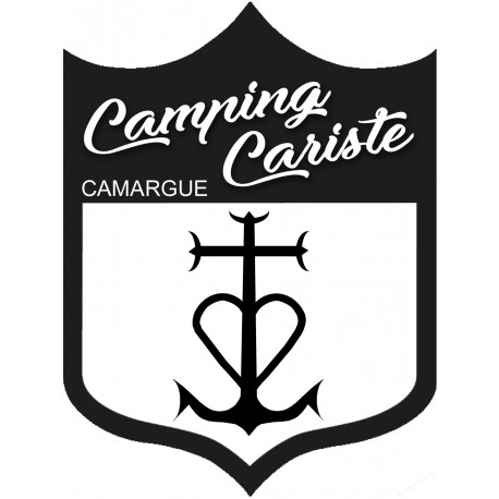campingcariste Camargue - 10x.5cm - Sticker/autocollant campingcariste Camargue - 10x.5cm - Sticker/autocollant