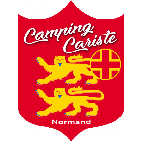 Camping car Normandie - 10x7.5cm - Sticker/autocollant