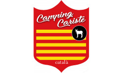 campingcariste Catalan - 15x11.2cm - Sticker/autocollant