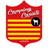 campingcariste Catalan - 15x11.2cm - Sticker/autocollant