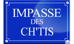 Impasse des Ch tis - 20x13,2 cm - Sticker/autocollant