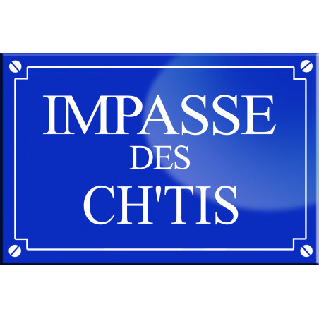 Impasse des Ch tis - 20x13,2 cm - Sticker/autocollant