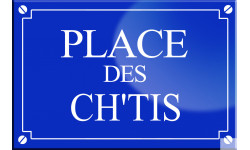 Place des Ch'tis - 20x13,2 cm - Sticker/autocollant