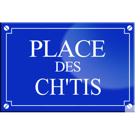 Place des Ch'tis - 20x13,2 cm - Sticker/autocollant