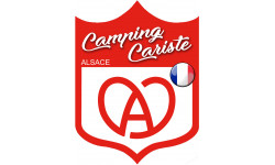 Campingcariste Alsace - 20x15cm - Sticker/autocollant