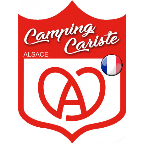 campingcariste Alsace - 10x7.5cm - Sticker/autocollant