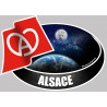 ALSACE - 10X14cm - Sticker/autocollant