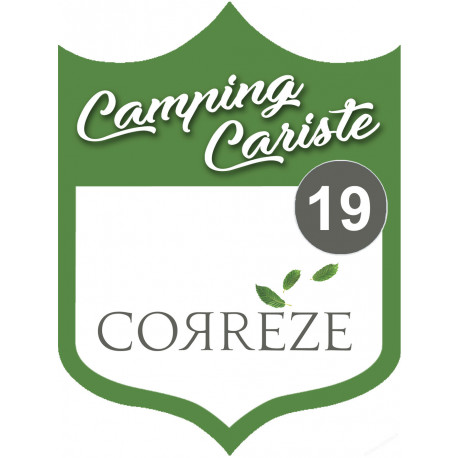 Campingcariste Corrèze 19 - 20x15cm - Sticker/autocollant Campingcariste Corrèze 19 - 20x15cm - Sticker/autocollant