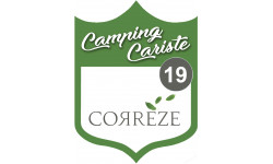 campingcariste Corrèze 19 - 15x11.2cm - Sticker/autocollant