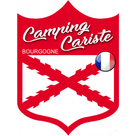 Campingcariste Bourgogne - 20x15cm - Sticker/autocollant